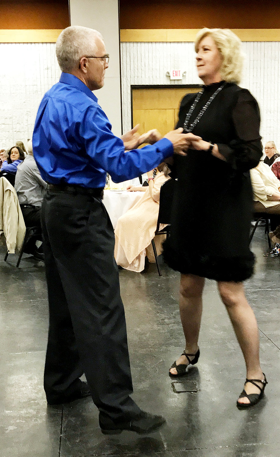 Joel and Becky Moore participated in the show as ballroom dancer contestants.